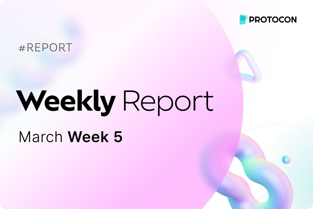 imfact_network's tweet photo. #WeeklyReport: Week Ending
#Protocon
Let's dive in 🏊♂️ https://t.co/jNk3czK5mz