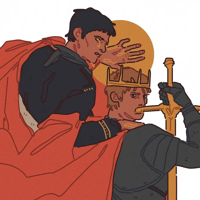 My favourite genre of ship art to make is "walk him like a dog" 