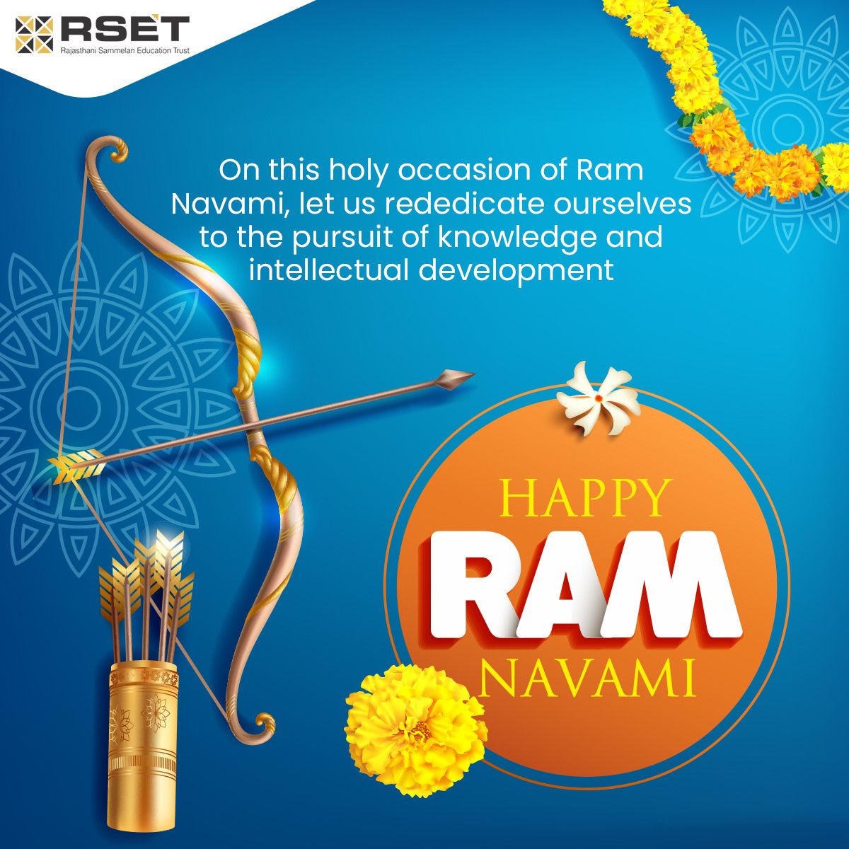RSCAMPUS's tweet photo. On this Holy Occasion of Ram Navami, Let's Seek the Blessings of Lord Rama for a Bright and Successful Future.

#RamNavamiInspiration #LeadershipGoals #CreateABetterWorld #FollowInFootsteps #LordRamVision #SpiritualGuidance #CelebratingRamNavami #Ramnavami https://t.co/2qxTc5f327