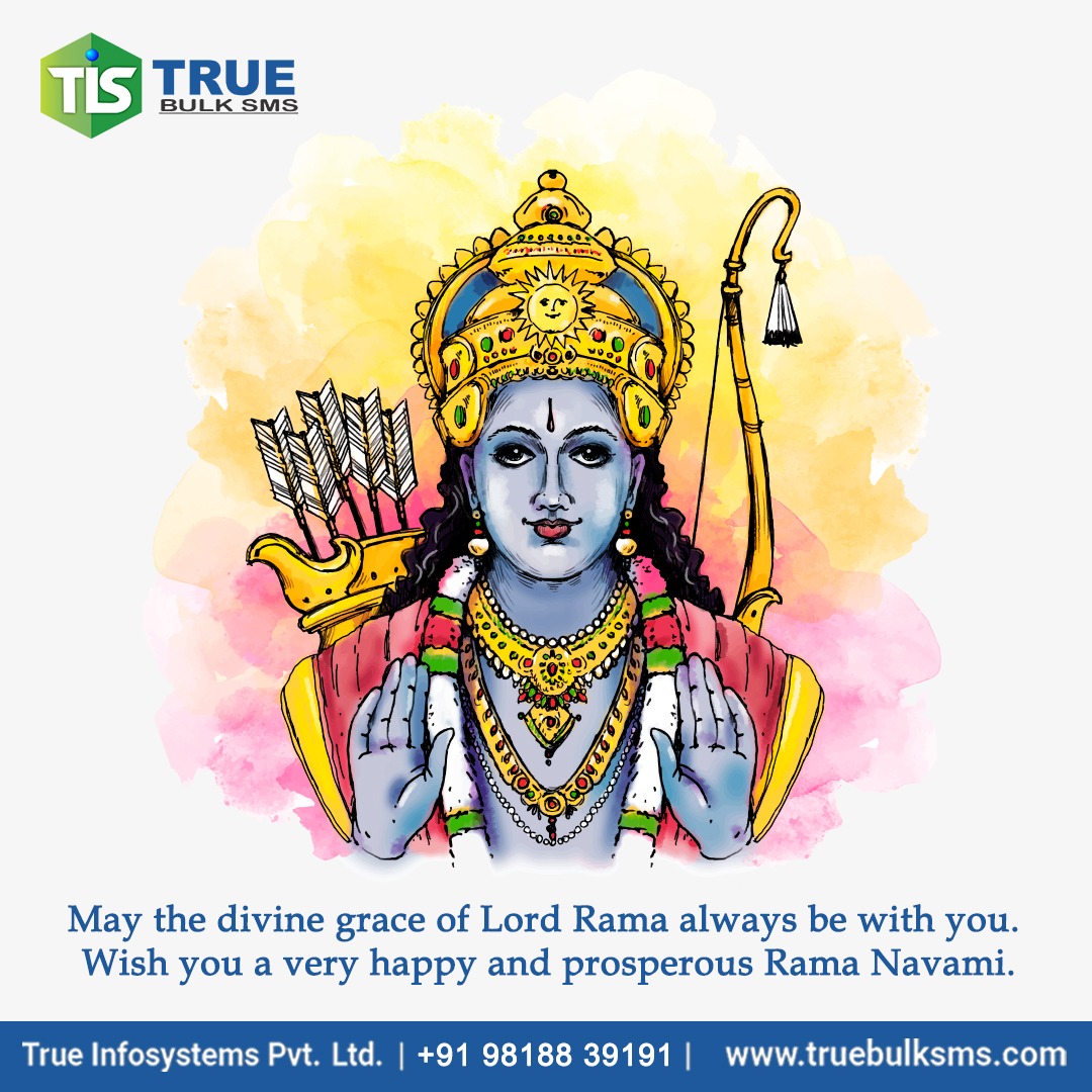 truebulksms's tweet photo. *May Lord Rama bring happiness, prosperity, good health, and peace to your life. Happy Ram Navami!

#truebulksms #ramnavami are #ramnavami #ram #jaishreeram #ramayana #india #lordrama #ramnavmi #hinduism #lordram #hanuman #sitaram #jaishriram  #smsbulk #post #bulk #ram #navami https://t.co/yKOdtUUi5Y