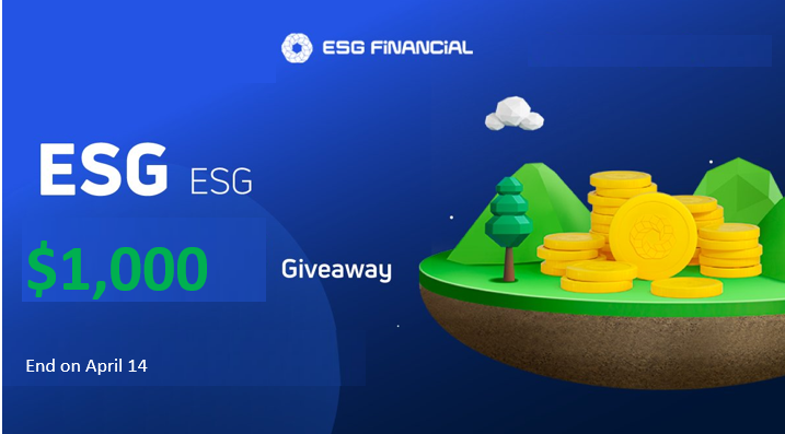 ESG_Financial's tweet photo. #ESG Financial (ESG) Giveaway

Lucky Users will Split a 1,000 ESG prize pool
Period: March 30- April 14
Follow @ESG_Financial 
- like pinned tweet
- RT
- leave comment
- Tag Friend https://t.co/L0M1c6wYmC