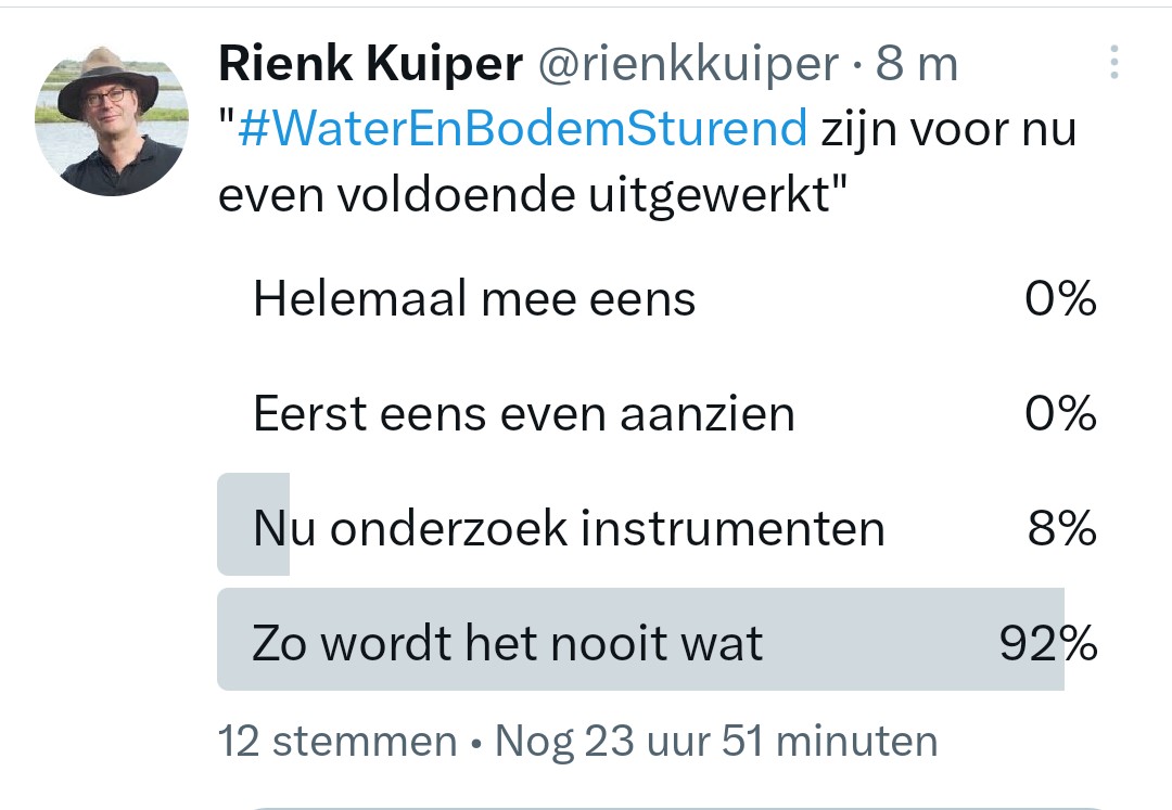 rienkkuiper's tweet photo. Doe vandaag mee aan de poll op Twitter!
https://t.co/X82GKTDnvb https://t.co/Ka3wli1WoW
