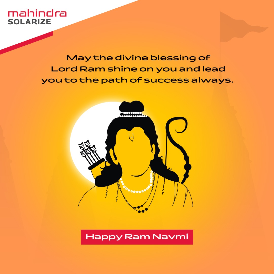 MSolarize's tweet photo. Wishing you peace and prosperity today and everyday. #HappyRamNavmi
#RamNavmi #RamNavmi2023 #WeAreMahindraSolarize #SolarizeToRise #Mahindra #MahindraSolarize #BetterTomorrow #SolarIndustry https://t.co/PkWTTYRZdB