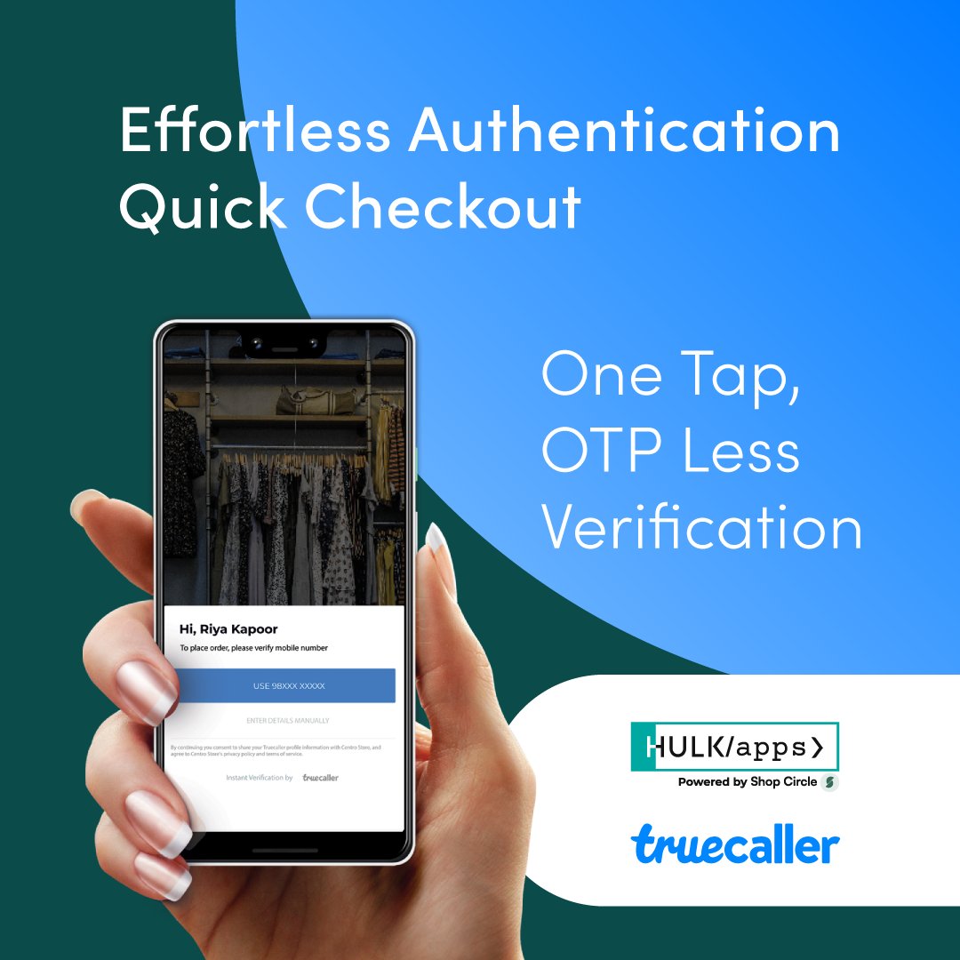 Excited to announce our #partnership with <a href="/Truecaller/">Truecaller</a>. 🤝🏻 🤳
Streamline user verification, enhance conversion rates, and create a secure online shopping experience with the #HulkApps Mobile App Builder📱&amp; #Truecaller integration 🔒. 
bit.ly/40x1PYw
