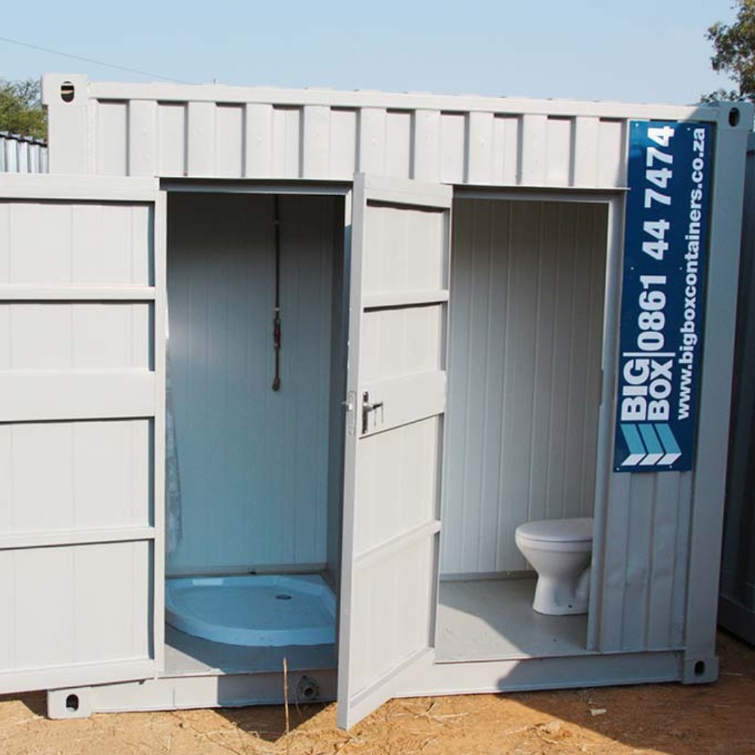 BigBoxContainer's tweet image. In need of additional #Ablution facilities for your next event?

Our customised ablution containers are sturdy and stylish - ideal for construction sites, events, hostels and more. They are available for sale or for rent. Variants include toilets, urinals, showers and basins.