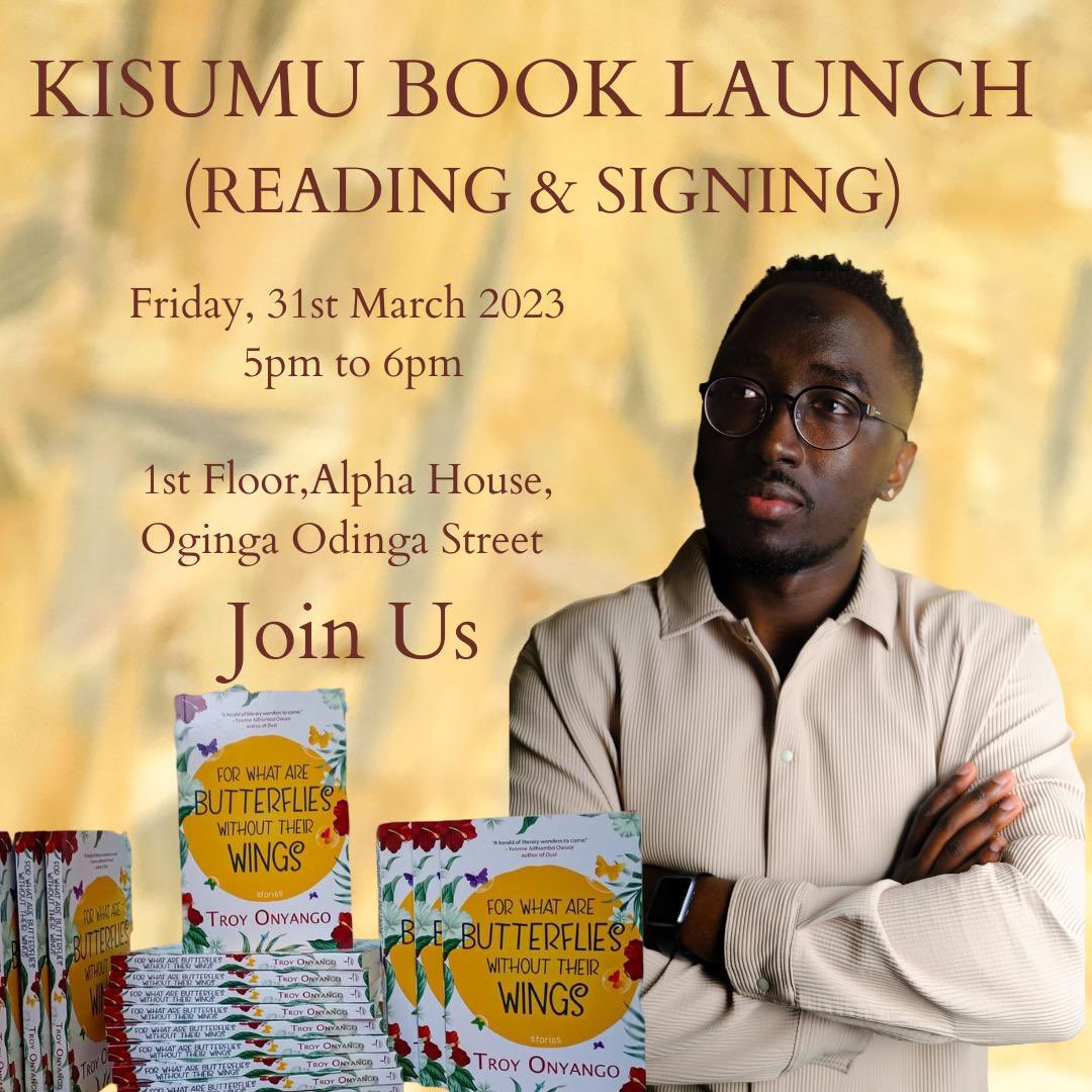 LolweBooksKE's tweet photo. Hello good people of Kisumu!
We are excited to host our very first book launch with author Troy Onyango.
Come one, come all! https://t.co/iJMVunweAN