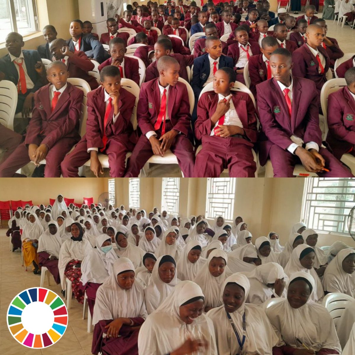 the_great_musa's tweet photo. #SDGsAdvocate of the @SDSNYouth ,@the_great_musa conducted a #SDGsAwarenessProgram, themed:"Understanding the roles of Youths in Achieving the @UN_SDG in Zamfara" at Alfurqan Science Academy in Gusau (Capital of the state)
#AchieveSDGsInZamfara
#RolesOfYouths
#OwnASchoolProject https://t.co/tuECIolsZB