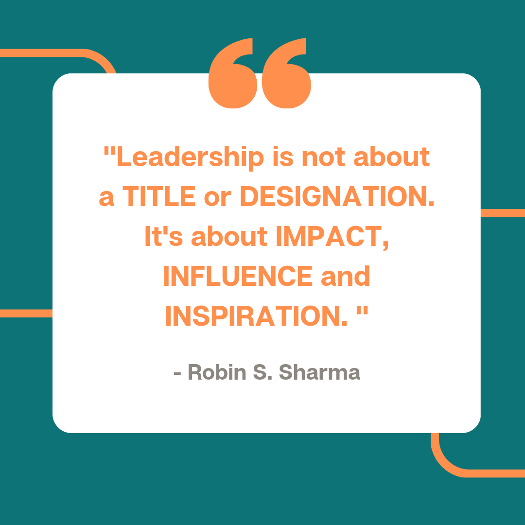 This quote sums up my thoughts and position on #Leadership.
Lead by example, you don't need a title to start. ♥️

#growthmindset  #buildingleaders  #visionaries @DorisGrinspun