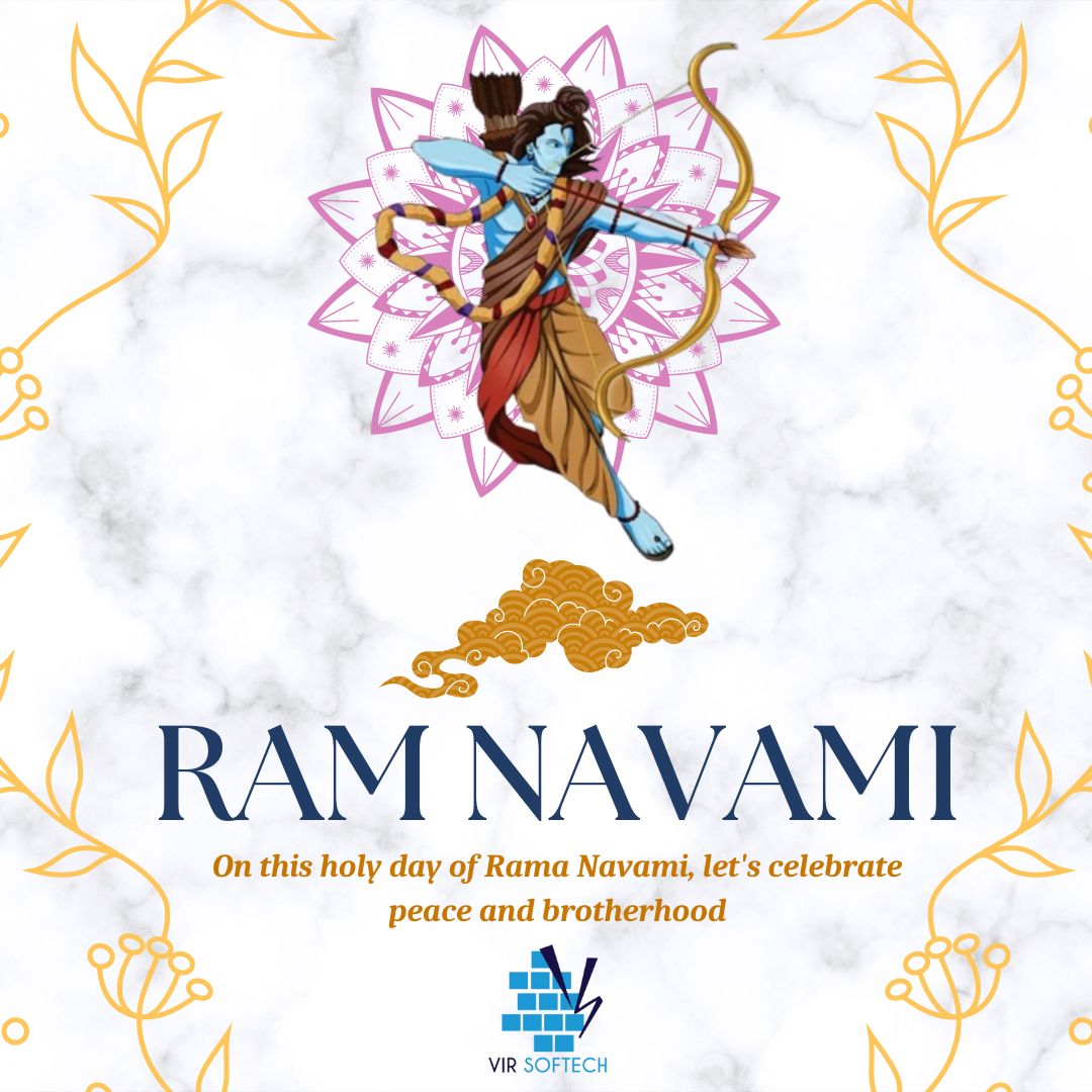 virsoftech's tweet photo. This Ram Navami, may Shri Ram shower you with his blessings, love, and care. Vir Softech wishes you and your family all the happiness on this auspicious day.
#festival #RamNavami #celebration #Navratri #navratricelebration https://t.co/G1eBkoKp2L