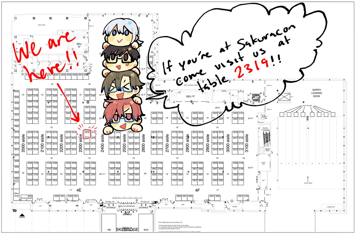 Gonna be at Sakura Con this weekend with @laaaicha, @2m2521 + @Lens_banana!!! 
Come visit table 2319 ✨✨✨ 