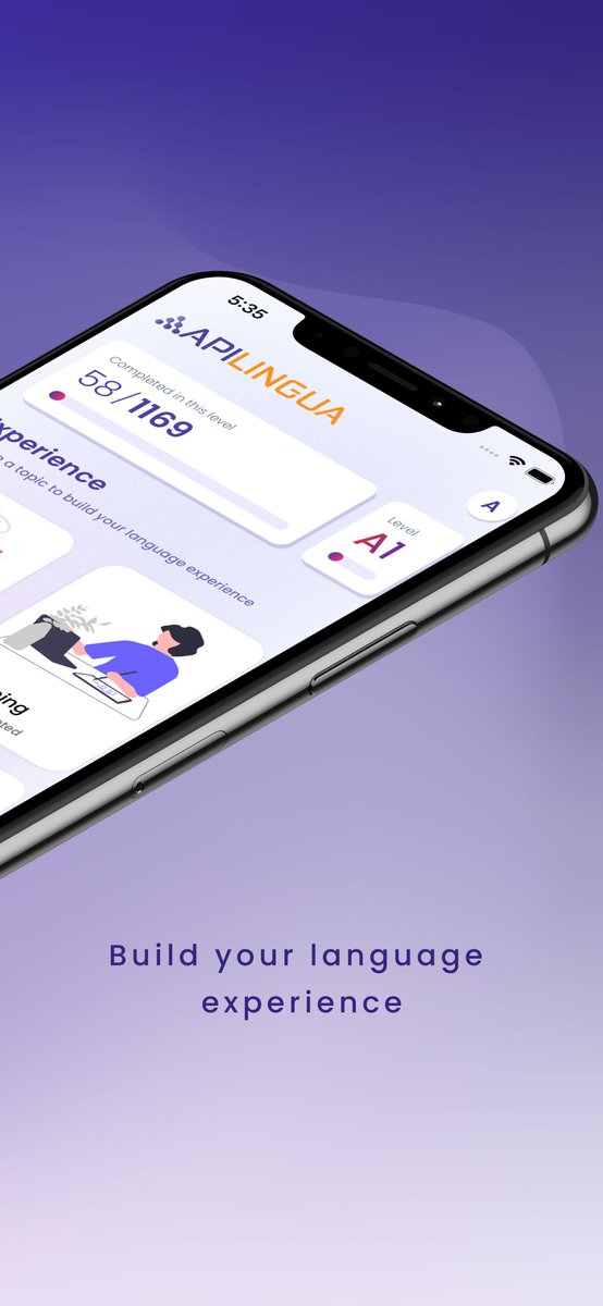 Introducing #ApiLingua - Your All-in-One English Learning App! Get ready to elevate your English skills with ApiLingua! This revolutionary mobile app covers all four skills. Experience personalized learning through AI-driven lessons, immersive content, and real-time feedback.
