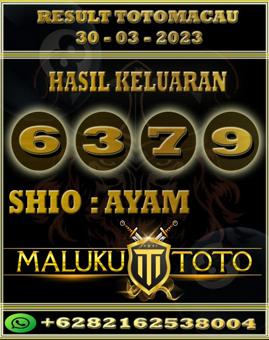 LiveDraw9's tweet photo. Hasil Keluaran Totomacau, 30 Maret 2023
Result : ☆☆☆ 6379 ☆☆☆
Shio : Ayam ☆☆☆
Salam JP dan Salam Hoki
Untuk Link Situs >> https://t.co/TPim3h5YBN
WA ADMIN MALUKUTOTO https://t.co/J5alUj6iLd
#resulttotomacau #malukutoto #maluku https://t.co/vejgkD0fli
