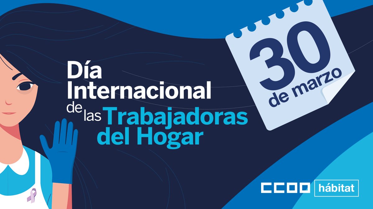 CCOO_Habitat's tweet photo. 📆Día Internacional Empleadas del Hogar. La igualdad más cerca

@CCOO_Habitat
 celebra este 30 de marzo 👍constatando la equiparación de ciertos derechos del sector con el del resto de trabajadores/as de nuestro país. Pero queda camino por recorrer
Más...
https://t.co/Wn53se3RKW https://t.co/LvsoHV57dH