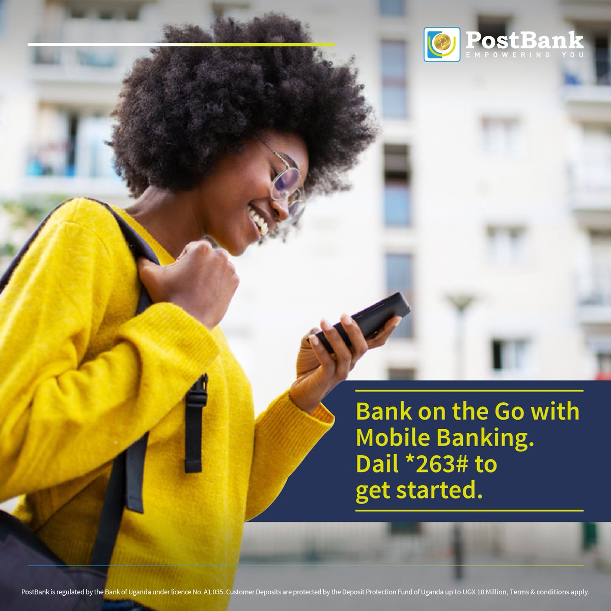 Wondering how to register for Mobile Banking? Dial *263# to get started and bank on the go. 

#EmpoweringYou #MobileBanking #PostBankUSSD