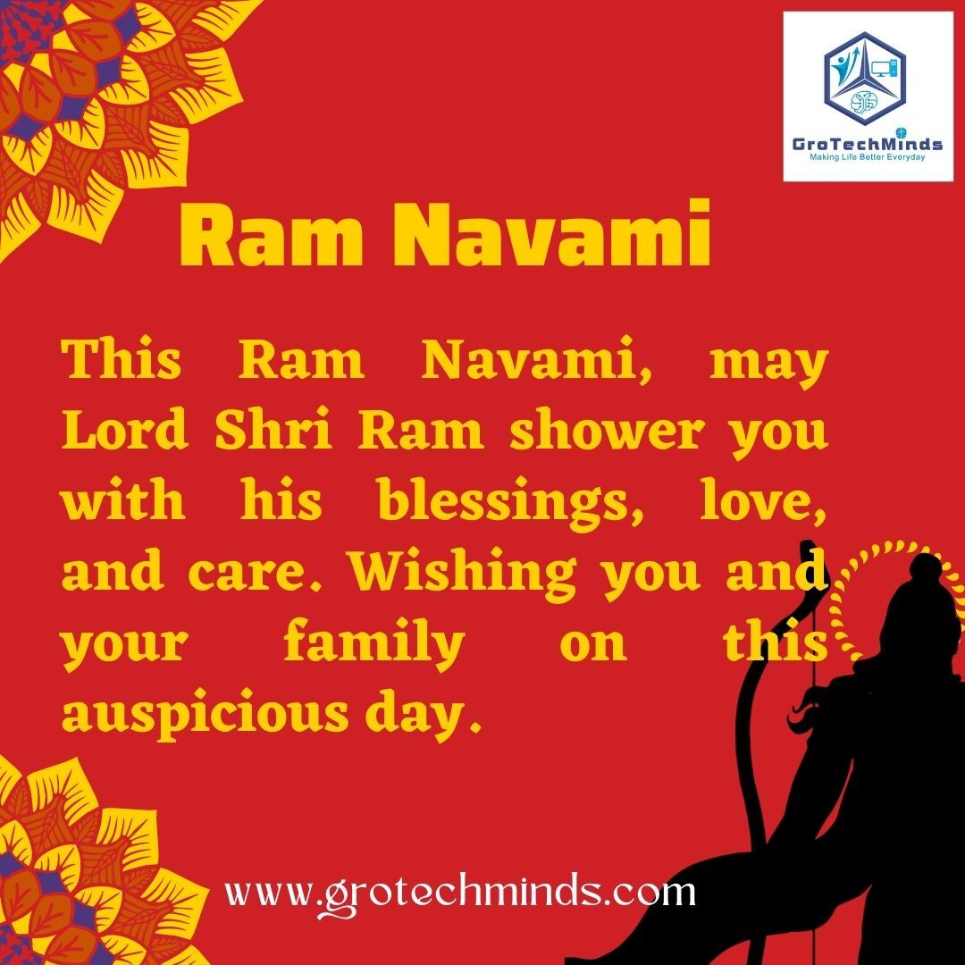 grotechminds's tweet image. This Ram Navami May Lord Shri Ram Shower you with his blessing, Love and care. whishing you and your family on this auspicious day.
.
.
.
.
.
#grotechminds #softwaretestingbymkt #automationtesting #automation #automationtesting #Onlineclass #softwaretesting