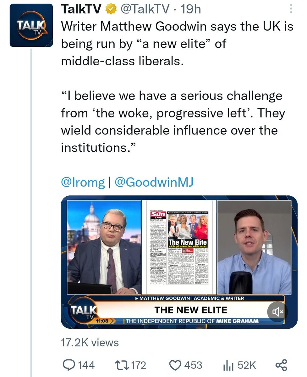 Otto_English's tweet photo. Amazing isn't it. The "woke progressive left" opposed Brexit, opposed austerity, oppose this government's handling of migrants, have opposed - in fact - pretty much every single shitty thing that the Tories have done since 2010.

But they're in charge. What remarkable logic. https://t.co/0d23HWN43W