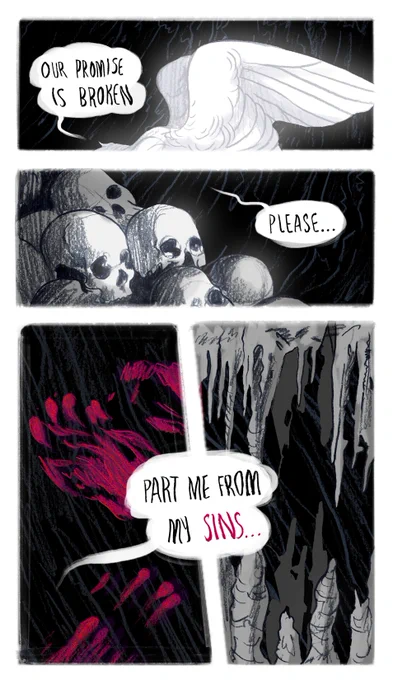 aaaand some pages from Forgive Me, Sister, a short comic from 2019 