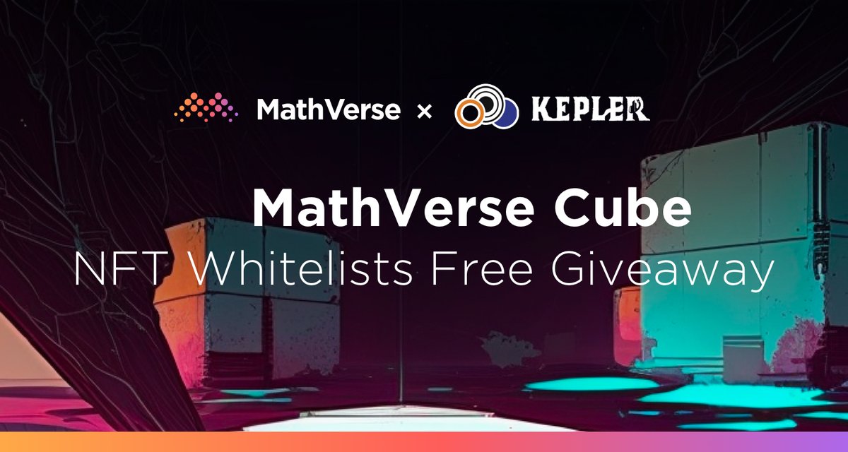 🎁 <a href="/KeplerHomes/">KeplerHomes</a> x MathVerse

The Metaverse created by MATH, powered by 
<a href="/MathWallet/">MathWallet</a> and  <a href="/Collectify_app/">Collectify</a>
 
🎁  5 x  whitelist giveaway

1 Follow   <a href="/KeplerHomes/">KeplerHomes</a> &amp; <a href="/MathVerseNFT/">MathVerse</a>
2 RT &amp; ❤️ &amp; Tag Friends
3 Fill the Collectify link

Enter to:
launchpad.collectify.app/#/participate?…