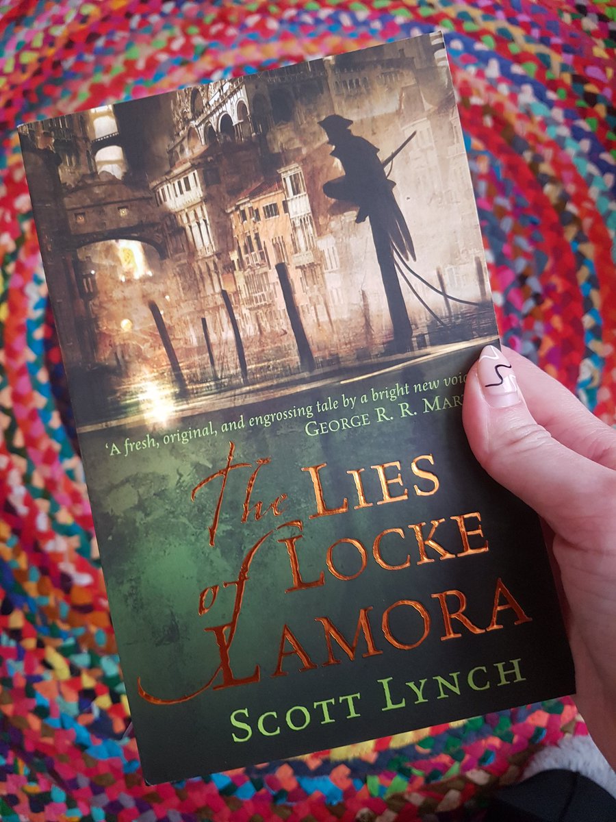 Currently reading #TheLiesOfLockeLamora by <a href="/scottlynch78/">Scott Lynch</a>.