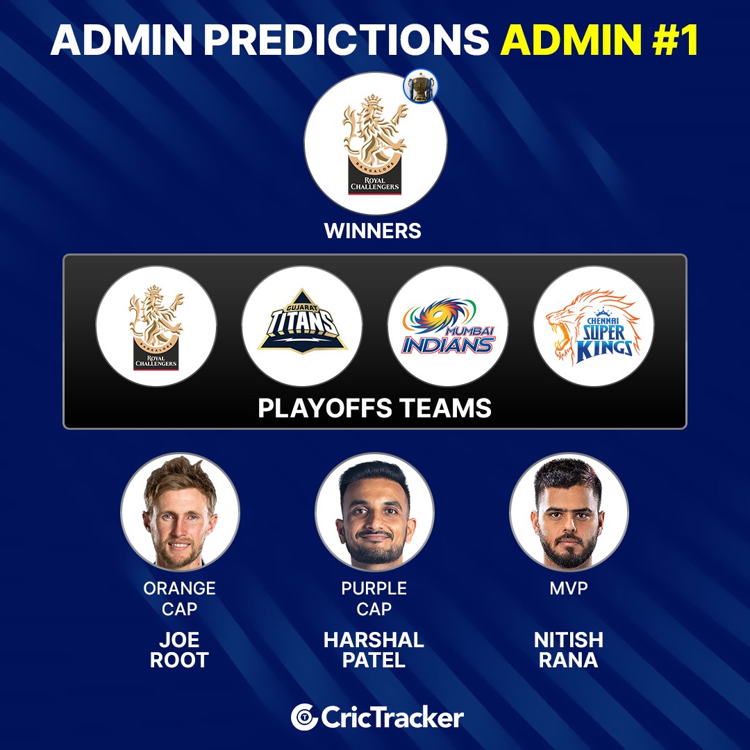 Cricketracker's tweet photo. Our admin predictions for winners, playoffs teams, orange cap &amp; purple cap winners, and most valuable player of the season are here.

Which is your prediction?🤔 https://t.co/Wp4HQ3Rt9F