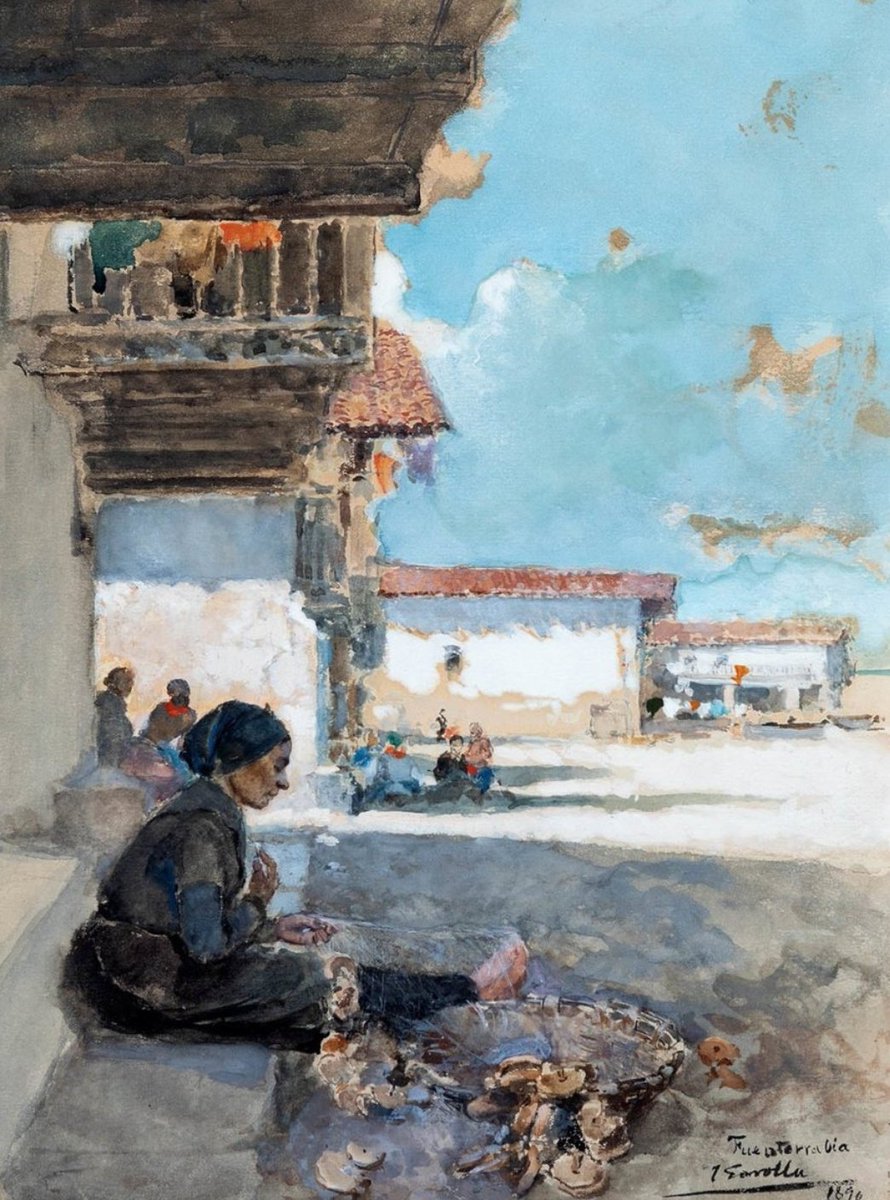 NikSamotracia's tweet photo. Amanece con 'Pescadora arreglando la red', Sorolla.
Café con besos, por favor. 
Buenos días. :)) https://t.co/YxTijNK6hi