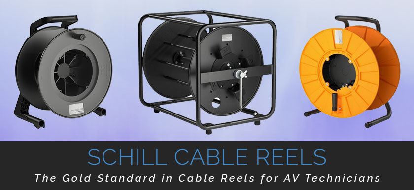 Discover how Schill cable reels can assist you in achieving your #cablemanagement, organization and transport goals! buff.ly/3LZCFgD #cable #AVtweeps #ProAV
