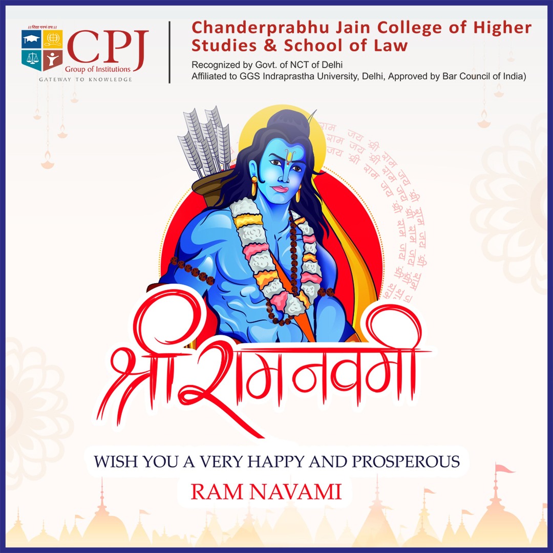 cpjcollege's tweet photo. Rama Navami (Sanskrit: राम नवमी, romanized: Rāmanavamī) is a Hindu festival that celebrates the birthday of Rama, the seventh avatar of the deity Vishnu. 
Happy Ram Navami

#ramnavmi #cpjcollege #Cet2023 #ggsipu #ggsipuadmission2023 #cuetexaminations #cetupdates https://t.co/962dX2T6ig
