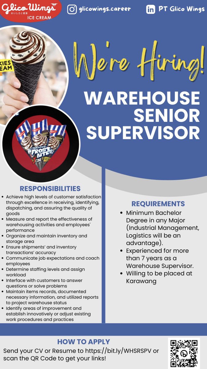 Jangan Telat Bayar THR ke Pekerja! 🙏🏻 on Twitter "LokerPam Glico Wings Warehouse Senior