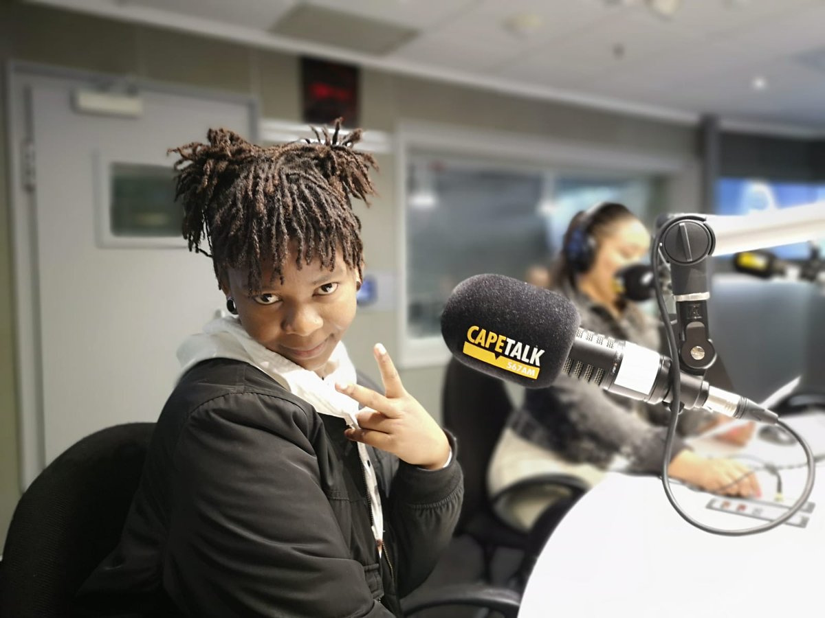 CapeTalk's tweet photo. Coming up:

Fashion designer Anita Hlazo is the owner of @afrogrunge and has been shortlisted for showcasing at Africa Fashion Week in London, scheduled to take place in October. https://t.co/UbmpntWwvK