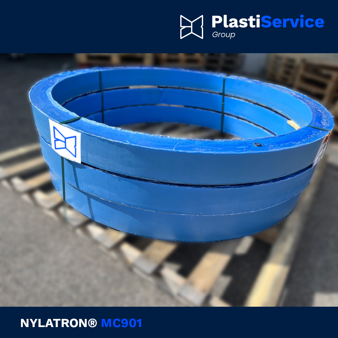 PlastiserviceG's tweet photo. Aujourd'hui on vous présente des couronnes 👑 de Nylatron® MC 901 en dimension Ø1830 x Ø 1650 x 120 mm, ce produit est un nylon 6 coulé modifié qui présente une résilience, flexibilité et résistance à la fatigue supérieures à l’Ertalon® 6 PLA. 💪
#plastiservice #plastique #usine https://t.co/Afdh0xM4dg