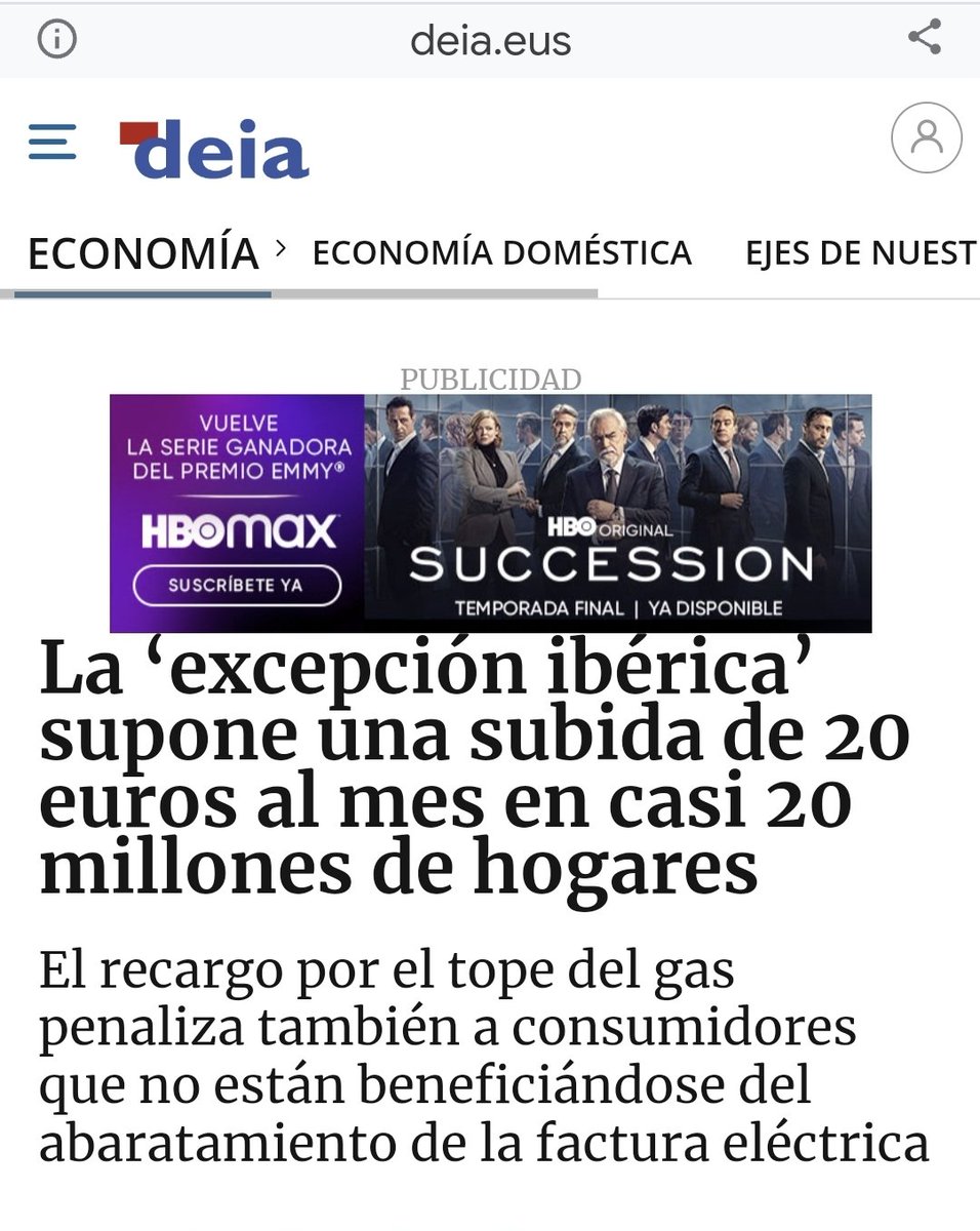 dlacalle's tweet photo. La excepción ibérica sólo ha servido para:
- Subir masivamente (41%) la tarifa al 60% de los consumidores incluso los que tenían contrato a precio fijo y sólo bajarla 14% al resto.
- Enviar cientos de millones a Francia a cargo del consumidor español. 👇

https://t.co/ZbIgVTVXAi