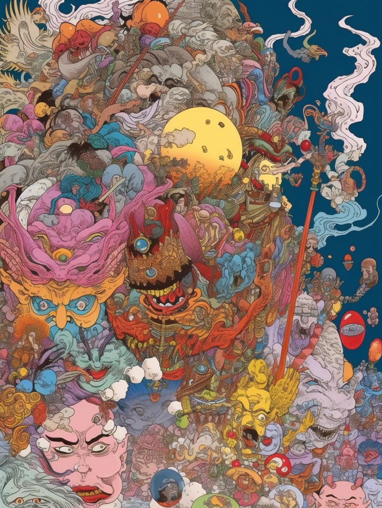 yanhevip1's tweet photo. The classic of Mountains and Rivers. Full image and detailed.
#midjourney5 #AIart https://t.co/YgsrqoJH9N