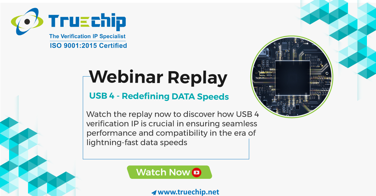 Unlocking the Full Potential of USB 4: Watch the Webinar Replay to Learn Why USB 4 Verification IP is Essential for Ensuring Data Speeds and Compatibility

Watch Now: lnkd.in/drCpny-3

#VerificationIP #SiliconIP #Truechip #semiconductorindustry #customverificationip