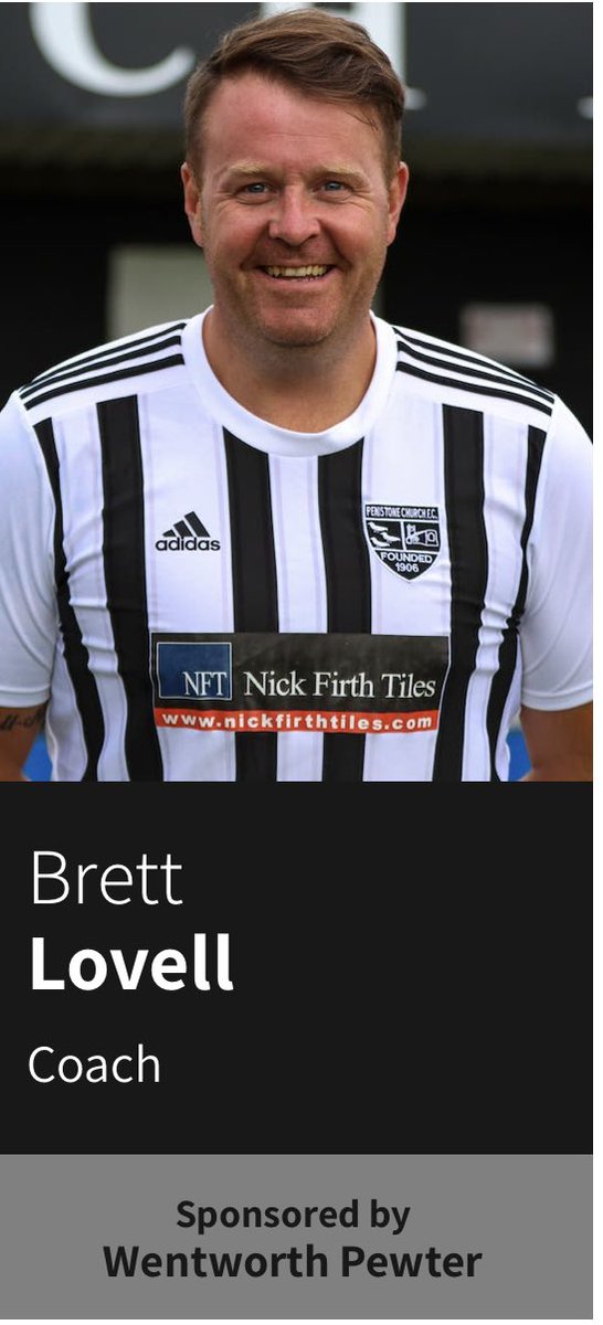 pcfc1906's tweet image. This Saturday see’s club #Legend Brett Lovell play his part in our last home game of the season and his very last game as a player !

The boots will be hung up on his 300+ appearances for Church at 5pm - but before that we’re sure he’ll get ‘some minutes’ on the pitch.