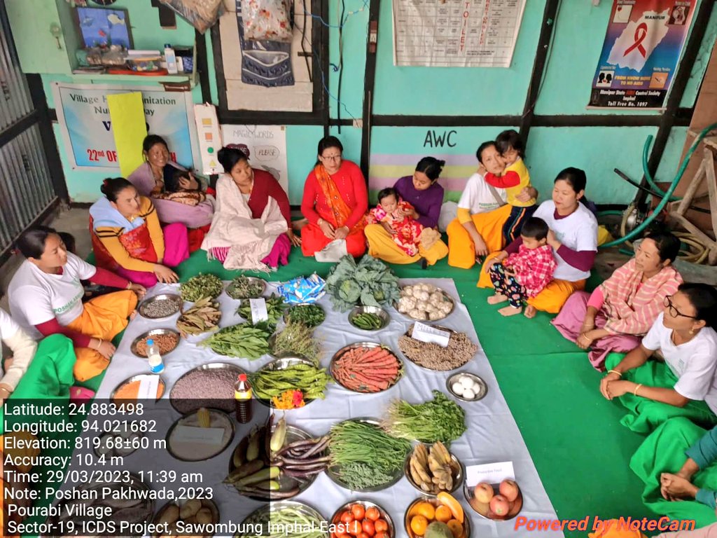 bem_hidang's tweet photo. #PoshanPakhwada2023 
#PoshanAbhiyaan 
#IYM2023 
Awareness camp on healthy dietary practices among the Pregnant women &amp; lactating mothers and benefits of millets by AWWs &amp; AWHs Sector 19 #ICDS Project Imphal East-I #Manipur @MinistryWCD @POSHAN_Official @BanteeKonthouj1 https://t.co/9DSmKS6bYC