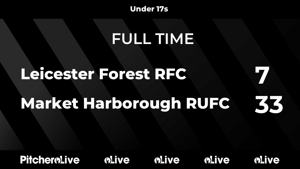 FULL TIME: Leicester Forest RFC 7 - 33 Market Harborough RUFC
#LEIMAR #Pitchero
mhrufc.org.uk/teams/75900/ma…