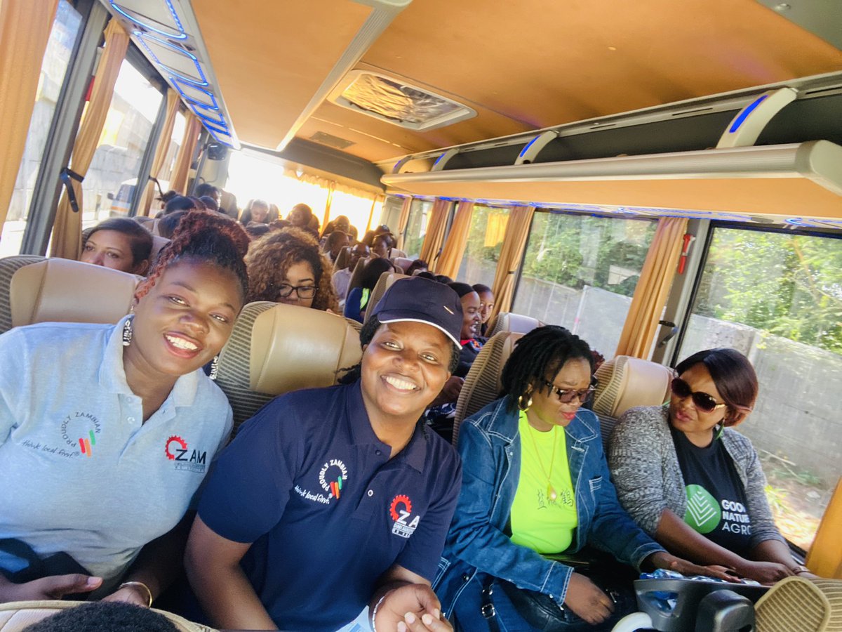 ZambiaMfg's tweet photo. Set and ready for the Women in Industry Tour!
The ladies are touring @MyZambeef , @javafoods, Coca-Cola Beverages Zambia, and Sylva Foods.
#weaddvalue #womeninindustry #ZAM https://t.co/MkDRVtKRto