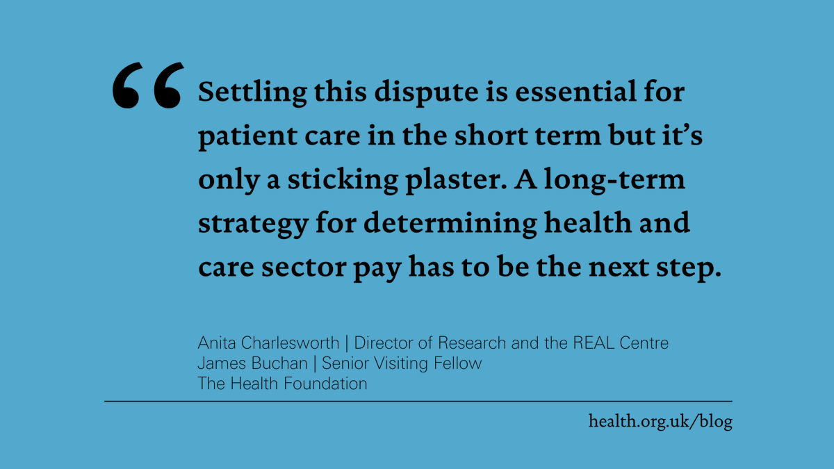 The Health Foundation (@HealthFdn) on Twitter photo 2023-03-30 07:00:11 The Agenda for Change pay offer provides health service workers a respite from cost-of-living pressures, but fails to address long-term structural wage declines. @AnitaCTHF and James Buchan assess what this means for the NHS and social care 🔽 health.org.uk/news-and-comme… The Agenda for Change pay offer provides health service workers a respite from cost-of-living pressures, but fails to address long-term structural wage declines. @AnitaCTHF and James Buchan assess what this means for the NHS and social care 🔽 health.org.uk/news-and-comme…