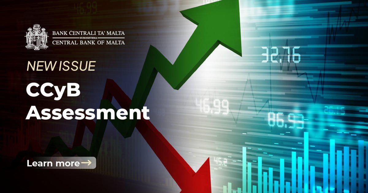 centralbankmt's tweet photo. Latest quarterly indicators and assessments for the countercyclical capital buffer rate 📊 are now available on our website: 👉 https://t.co/j73m1uCFQc
#centralbankmalta #countercyclical #bufferrate #ccyb https://t.co/lhHgU4zNvs