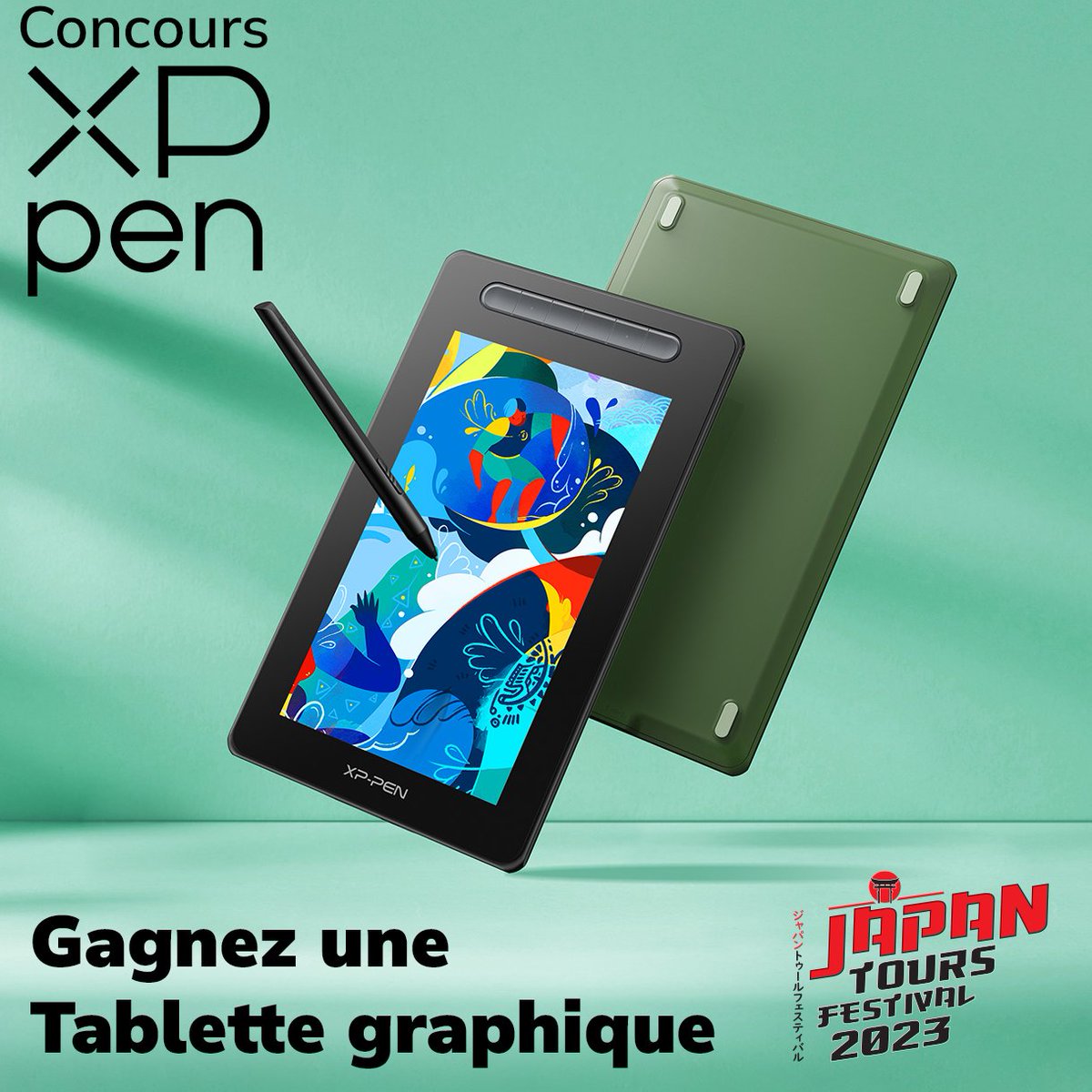JapanTours37's tweet photo. 🎁 GRAND JEU M-3 🎁

Dans 3 mois, le Japan Tours Festival ouvrira sa 8ème édition. L'occasion, pour nous, de vous faire gagner une tablette graphique grâce à notre partenaire @XPPentablette.

RT et com avant le 2/04 en taguant un(e) ami(e). 

Bonne chance à toutes et à tous ! 🍀 https://t.co/j9ZTtUn1pc