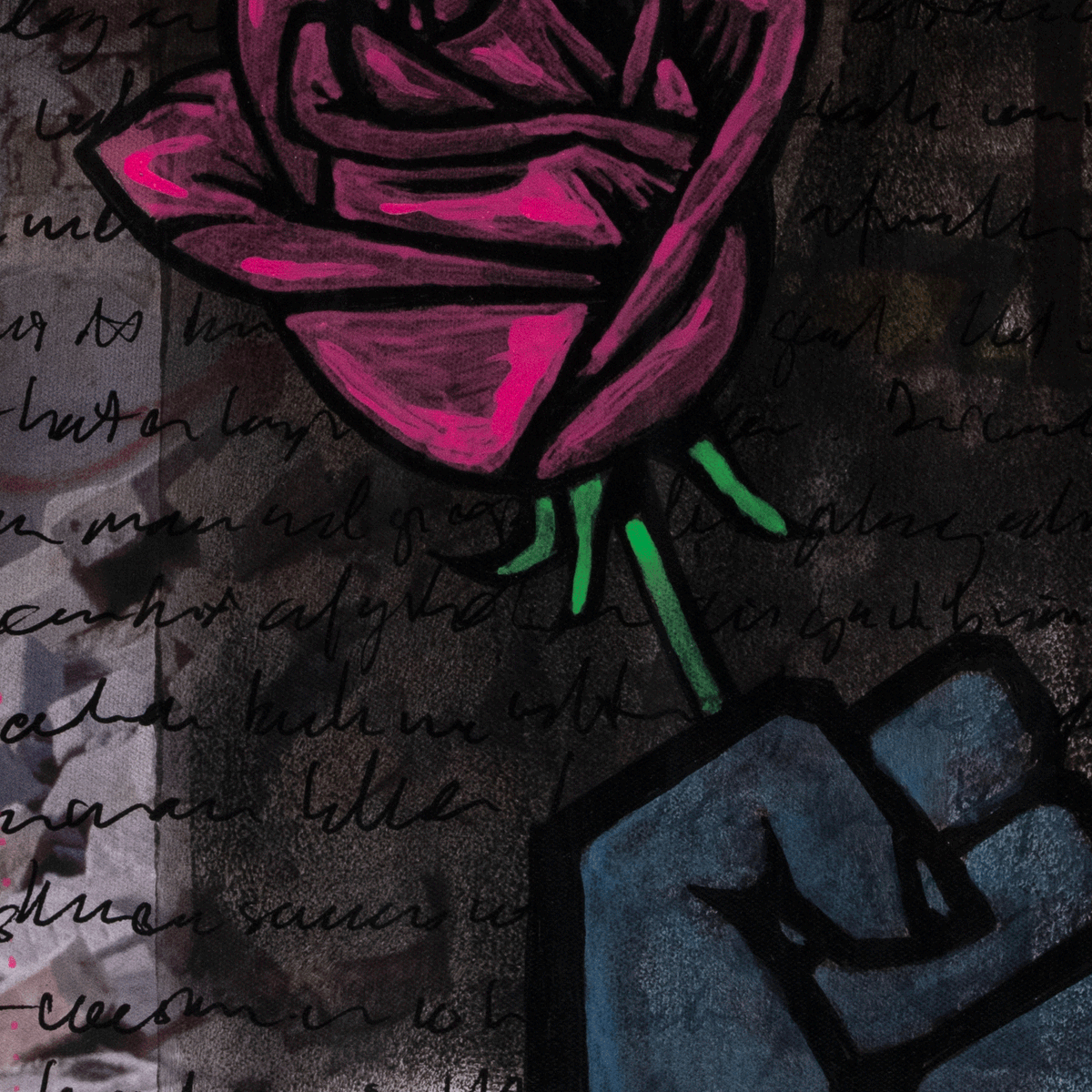 DennisHardes's tweet photo. Roses are RED!! - (60 x 80 cm)
Leuk feit: de roze en groene verf geeft licht in blacklight. Gewoon omdat het kan. De foto heb ik 15 jaar geleden gemaakt in een verlaten fabriek in Potsdam. De afdruk op canvas heb ik volgeschreven en beschilderd. #schilderij

Prijs: 475,- euro https://t.co/Y3Q9wIt6bu
