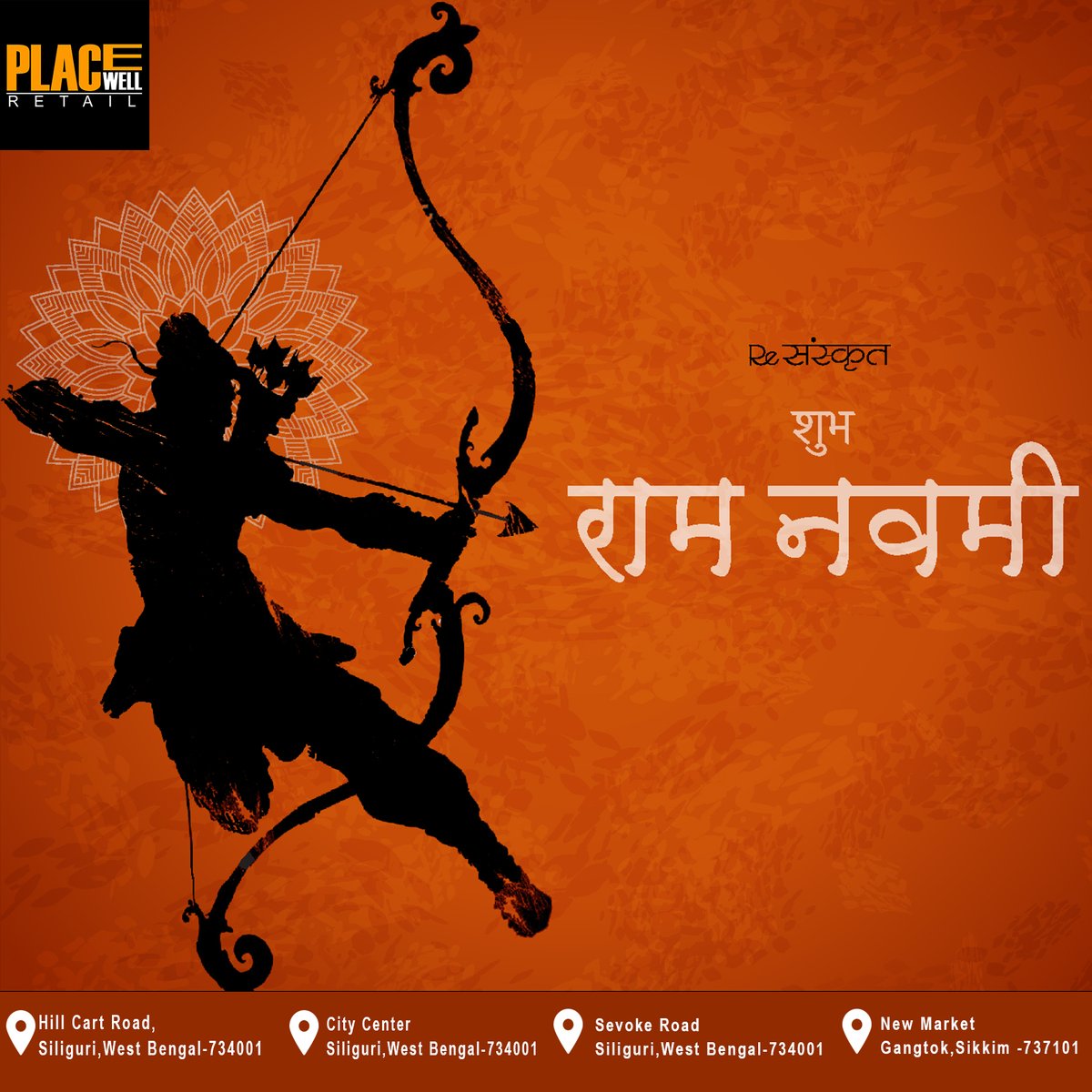 PlacewellRetail's tweet photo. Let's celebrate the birth of Lord Rama and remember his teachings of righteousness, courage, and compassion on this auspicious day of Ram Navami.

Placewell Retail Wishes you all a very happy and blessed Ram Navami!

#RamNavami #HappyRamNavami #JaiShriRam #RamNavami2023 #Ramayana https://t.co/YFxB0kUk8d
