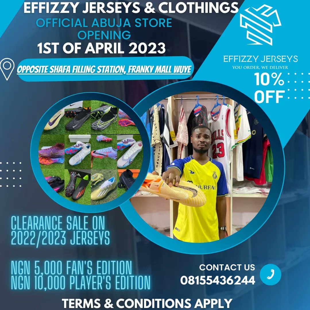 Effizzy_'s tweet image. Few Years Ago, We Started Effizzy Jerseys And The Goal Was To Bridge The Gap Btw Sports Fashion Enthusiasts Of All Gender &amp;amp; Sizes &amp;amp; Their Favourite International Brands, We Started With Just A Few Items (Trade Credit &amp;amp; Dropshipping) And Today We've Metamorphosed Into A Brand Yall