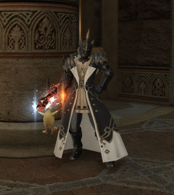 SortJustice's tweet photo. A small personal achievement; I finally have my dream set in FFXIV.

FOR COIN AND COUNTRY https://t.co/YMKnpf0C6C