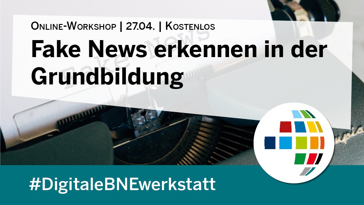 Stiftung Umwelt und Entwicklung NRW (@sue_nrw) on Twitter photo #DigitaleBNEwerkstatt Was sind #FakeNews und wie lassen sie sich erkennen? In diesem kostenlosen Online-Workshop zeigt <a href="/F3Kollektiv/">F3_kollektiv</a> , wie auch Menschen mit geringen Lese- und Schreibkenntnissen Fake News erkennen können. <a href="/UmweltNRW/">Umweltministerium</a> <a href="/BildungslandNRW/">Bildungsland.NRW</a>
bne.nrw/nrw/gemeinsam/… #DigitaleBNEwerkstatt Was sind #FakeNews und wie lassen sie sich erkennen? In diesem kostenlosen Online-Workshop zeigt <a href="/F3Kollektiv/">F3_kollektiv</a> , wie auch Menschen mit geringen Lese- und Schreibkenntnissen Fake News erkennen können. <a href="/UmweltNRW/">Umweltministerium</a> <a href="/BildungslandNRW/">Bildungsland.NRW</a>
bne.nrw/nrw/gemeinsam/…