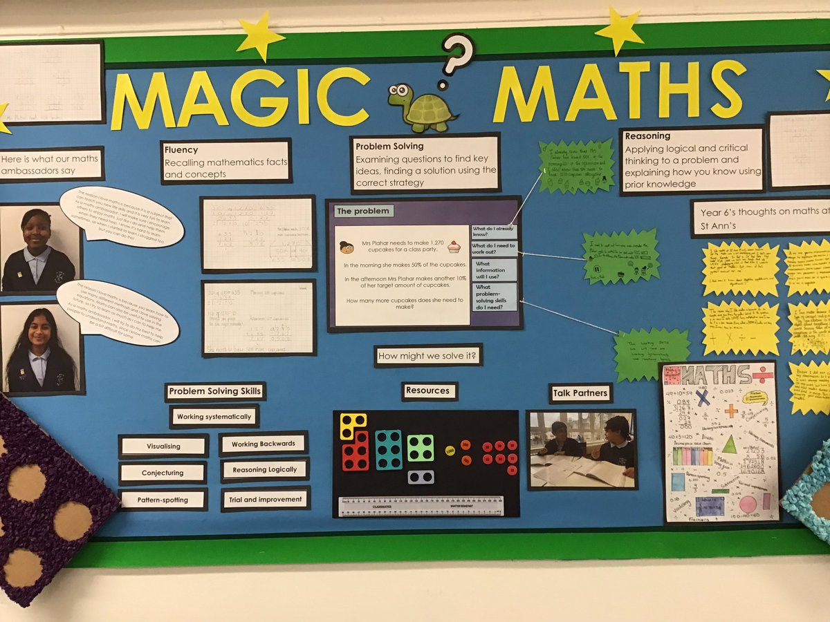 A first look at our new class display on maths! We love maths in Y6 and wanted to share our #ZestForLearning with the whole school! #Maths #Learning @WhiteRoseMaths ➕➖➗✖️🧮