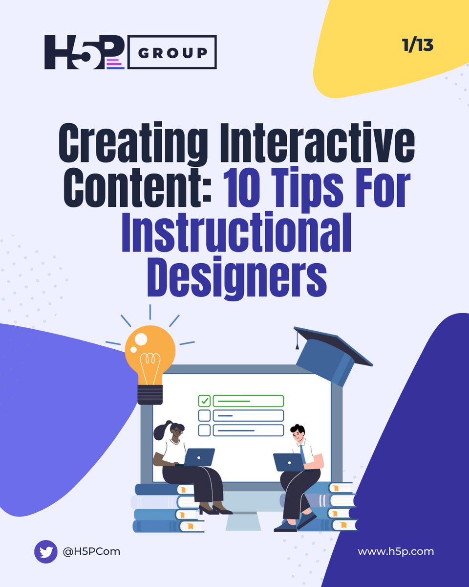 Ten tips for creating effective interactive content to take your e-learning courses to the next level. These tips will help you create a personalized and immersive learning experience for your learners. #h5p
linkedin.com/posts/h5p-grou…