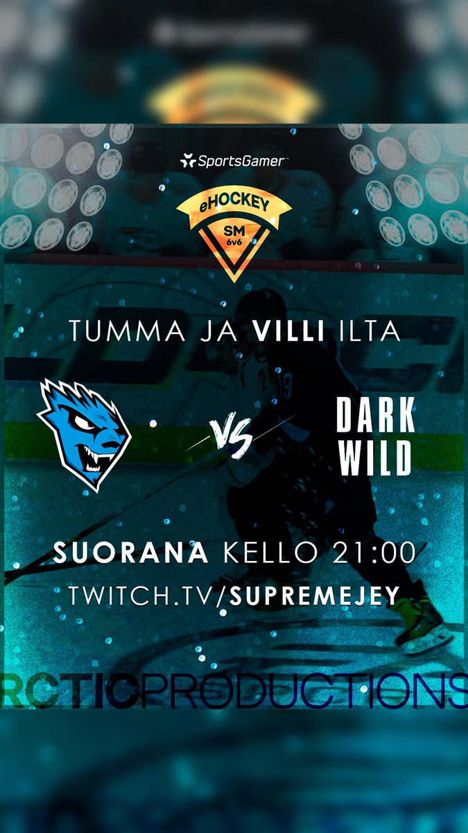 Tänään eHockey SM23:ssa vastaan asettuu lohko kutonen DARK WILD Pelit suorana twitch.tv/supremejey &amp;
tiktok.com/@supremejey

#ehockeysm
#nhl
#sportsgamer
#esport