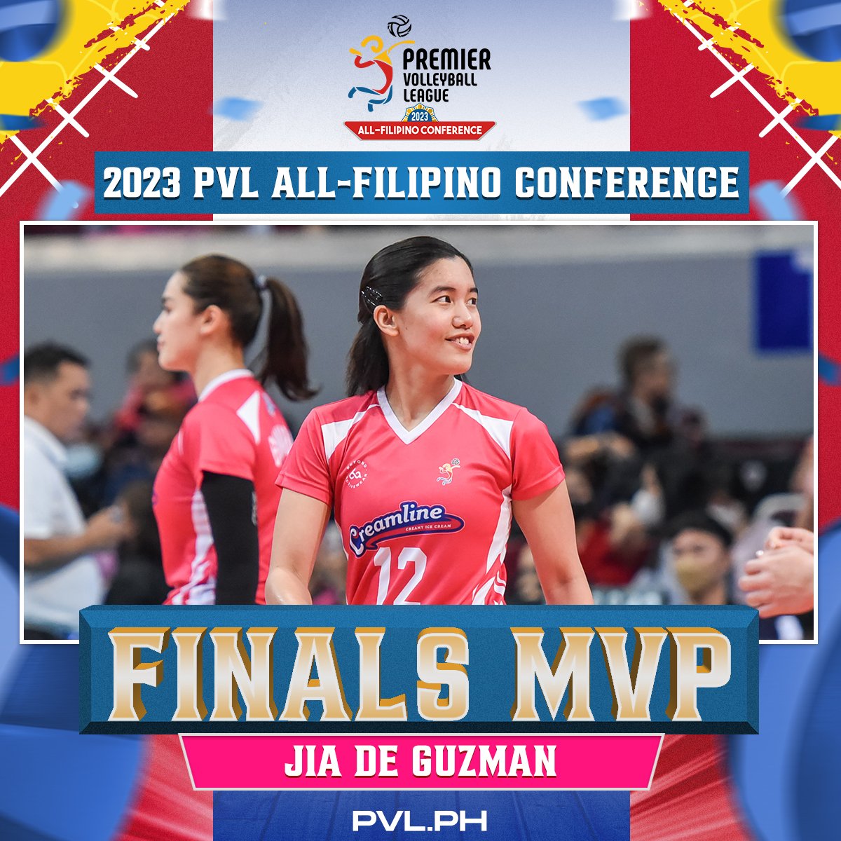 pvlph's tweet image. JIA IS GOLD!

#PVL2023 #TheHeartOfVolleyball