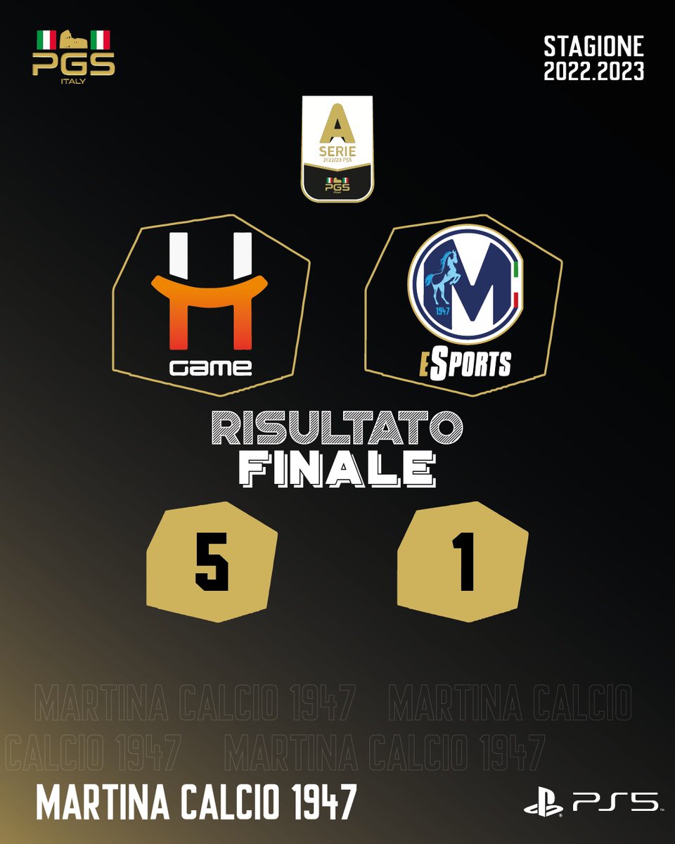 🏆 | @PGS_ITALIA
🗓️ | 4^ giornata
🆚 | <a href="/HGE/">hge</a>
❌ | 5-1

⚽️ @morthond494
👟 @vinnyildeca

Serata storta per i nostri ragazzi,complimenti agli avversari.
